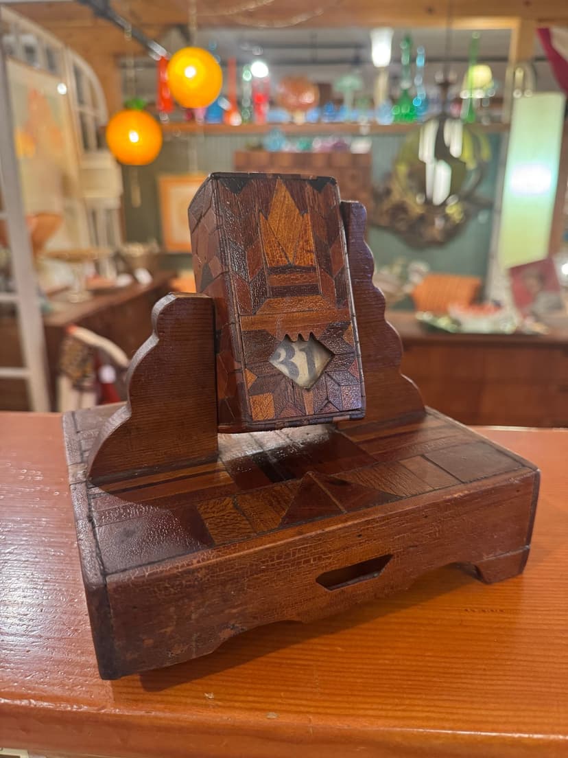 Perpetual Marquetry Wood Calendar